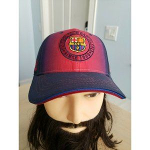 FC Futbol Club Barcelona FCB Strapback Hat Cap BARCA Ombre Circle Logo KIDS NWT